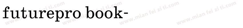 futurepro book字体转换